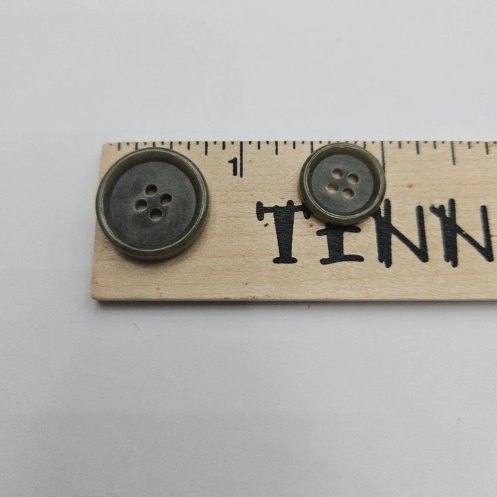 Jeffrey Banks Gray Swirl Suit Blazer Replacement Buttons Set of 11 Marbled Craft